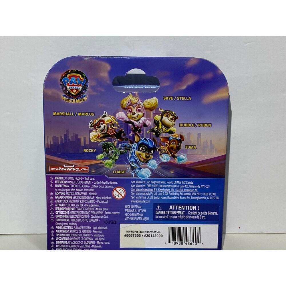 Paw Patrol The Mighty Movie Pup Squad Figure Gift 3-Pack Chase Skye Marcus 2023 - Picture 2 of 3